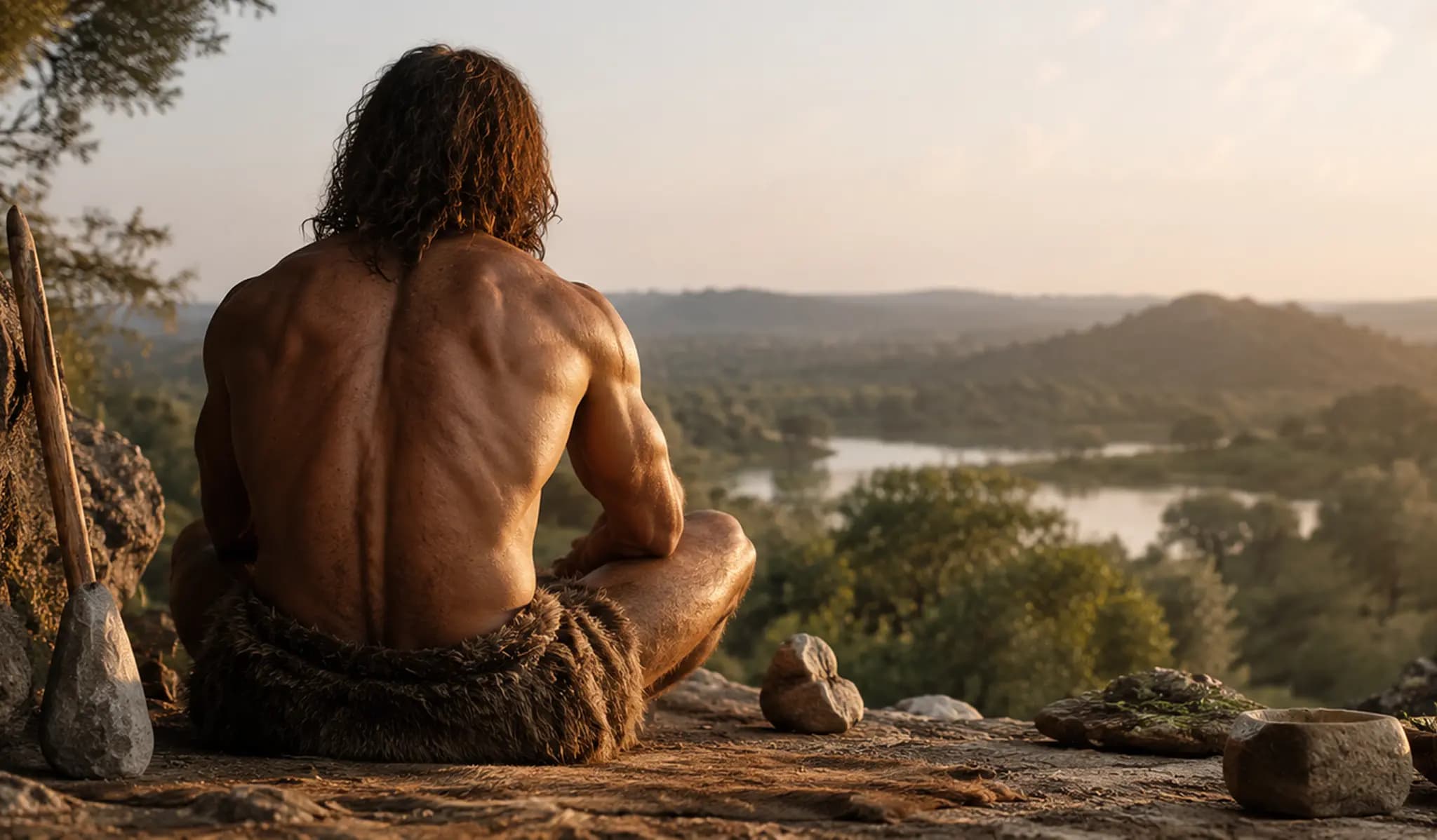 Why didn't cavemen complain about back pain?