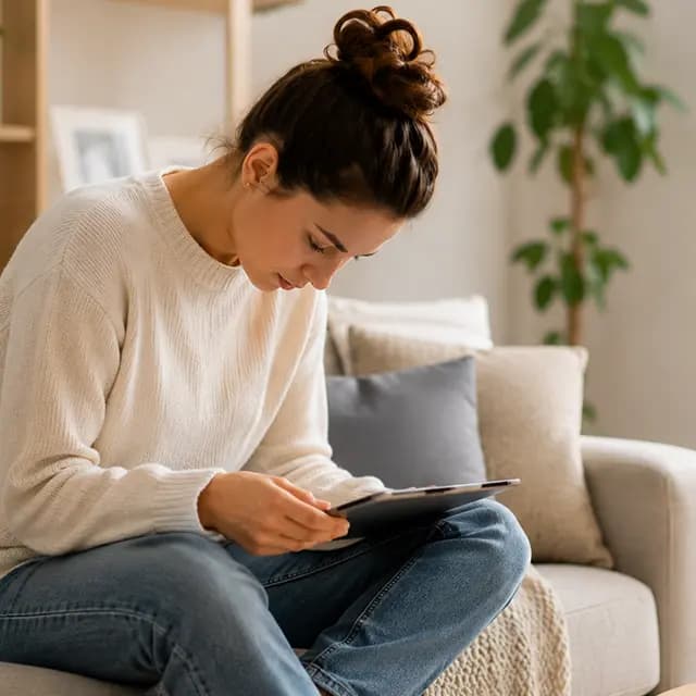 Tablet on your lap, phone held at chest height, book held low - all of these share one thing: your head is tilted forward and down more than it should be. Each one seems harmless on its own, but together they build a postural pattern that gradually changes the shape of your neck, shoulders, and upper back.